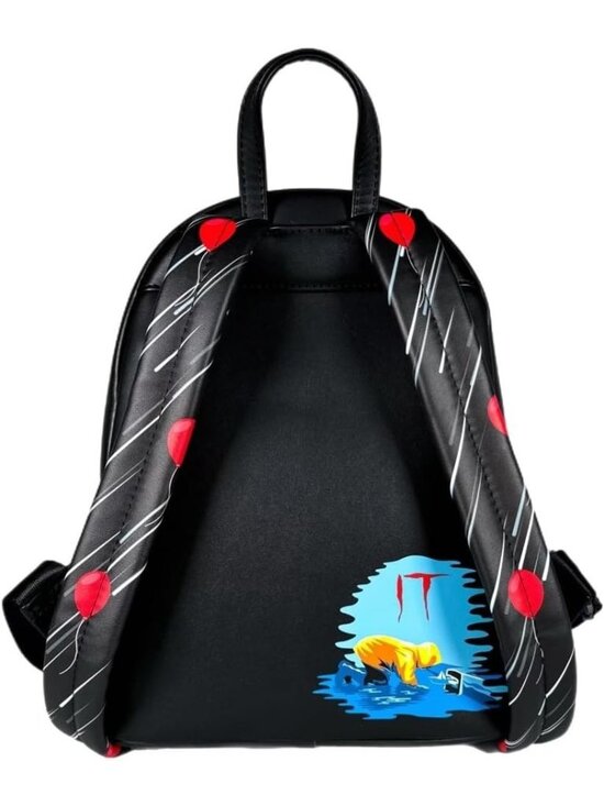 Loungefly IT Pennywise Mini Backpack Glow in the Dark Blue Yellow